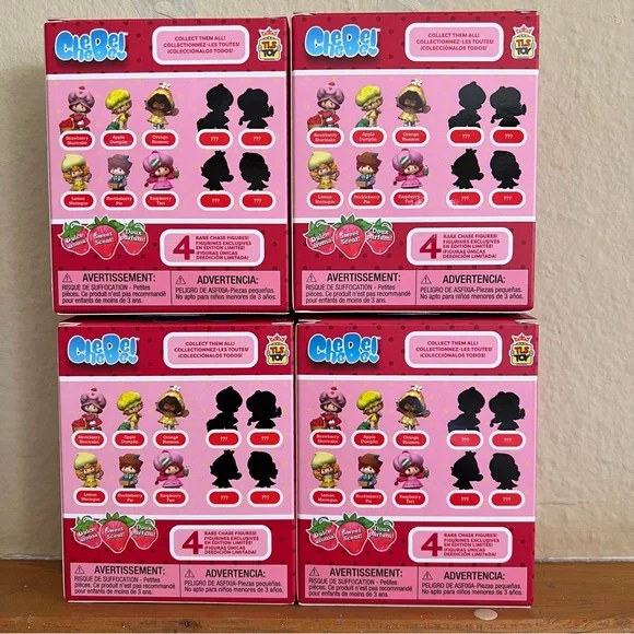 Strawberry Shortcake Figurines by TLS Toys set of 4